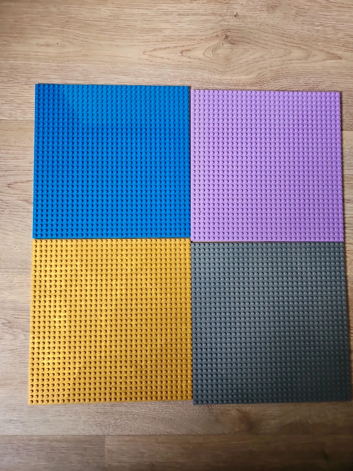 Lot de 4 plaques de construction compatibles lego